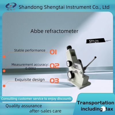 ST121Abbe refractometer can measure the refractive index of transparent, semi transparent liquids or solids