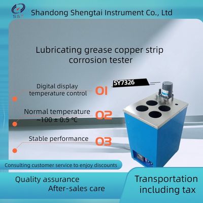 The SY7326 lubricating grease copper strip corrosion tester can be used for four sets of samples
