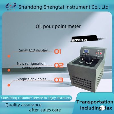 SD510-N Petroleum Product Pour Point Analyzer Compressor Refrigeration Small LCD Display Alcohol Bath