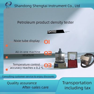 ASTM D1298 Crude oil and liquid petroleum product density tester SH102 with refrigeration Nixie tube display and 2 holes