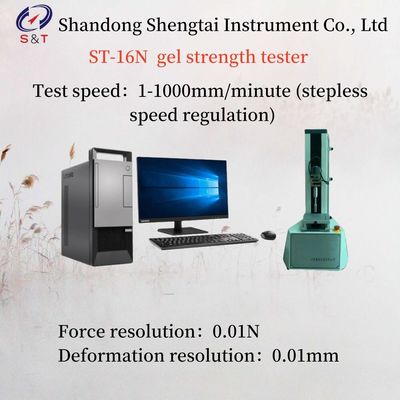 Force Resolution 0.01N Gel Strength Tester ST-16N Test Speed 1-1000mm/Minute