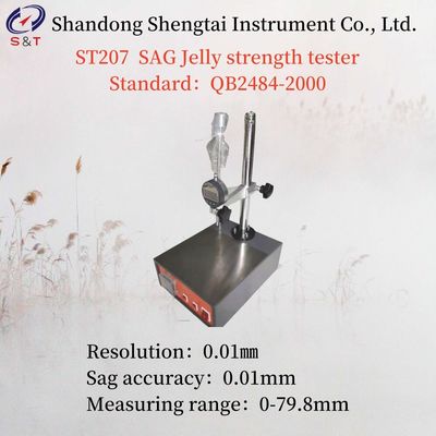 Resolution 0.01㎜ Concave Jelly Strength Tester QB2484-2000 Sag Accuracy 0.01mm