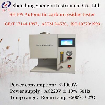 Power Consumption ≤1000W Automatic Carbon Residue Tester AC220V±10% 50Hz
