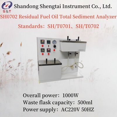 ASTM D4870 Test Range 0.5% M/M Residual Fuel Oil Total Sediment Analyzer Overall Power 1000W