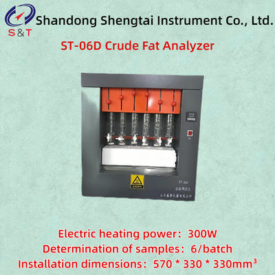 GB/T 6433 Soxhlet Extraction Method For Crude Fat Determination Sealed Metal Bath Heating