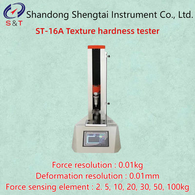 Resolution 0.01 Edible Oil Texture Hardness Tester Speed 1-500mm / Minute ST-16A