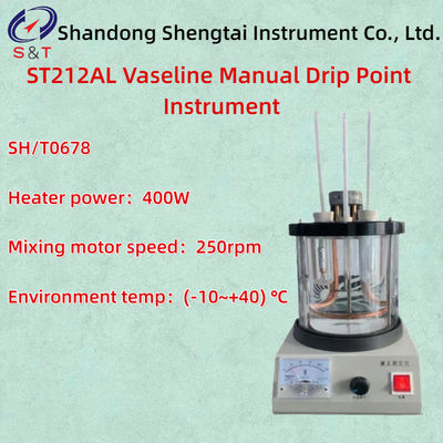 ST212AL Vaseline Manual Drip Point Instrument SH/T0678 Speed 250rpm Glass Test Tube