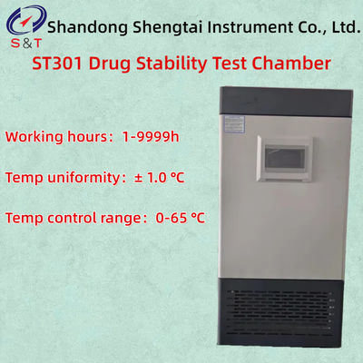 Capacity 250L Drug Stability Test Chamber Temp Control Range	0-65 ℃ Touch Screen