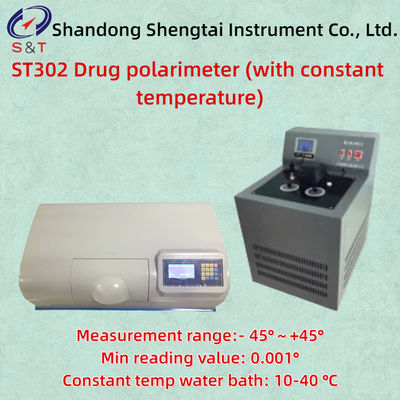CHP 0621 Thermostatic Drug Polarimeter ST302 Range - 45°～+45° Water Bath 10-40 ℃