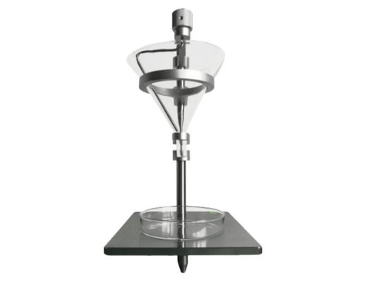 GB/T11986 Powder And Particle Angle Of Repose Tester Cone Taper 60° Stainless Steel Bracket