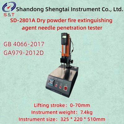 Dry Powder Fire Extinguishing Agent Needle Penetration Tester GB 4066-2017 Resolution 0.01mm