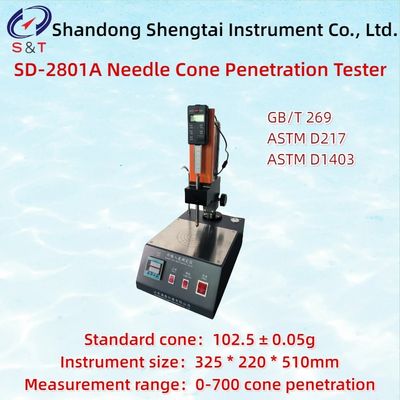 ASTM D217 Petroleum Asphalt Needle Penetration Tester SD-2801A Time Error ＜± 0.1s