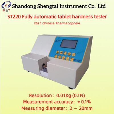 Oral Chewable Fully Automatic Hardness Tester Measure 10N ～ 400N LCD Display ST220