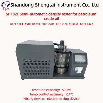 Crude Oil Semi-Automatic Density Tester 0 ～ 100℃ USB Drive Output ASTM D1298