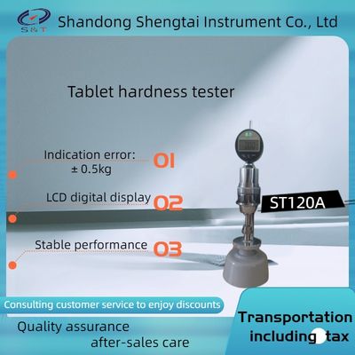 Hardness testing of granular tablets and flaky particles ST120A LCD tablet hardness tester serial data output port