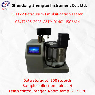 4ホールの石油エムルジ化試験器 500 保存記録解像度 ≤ 0.01 °C ASTM D1401