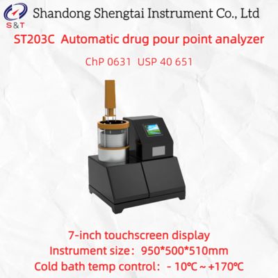 ST203C Automatic Drug Pour Point Analyzer with 7-inch Touchscreen ±0.1℃ Accuracy and 16GB Storage