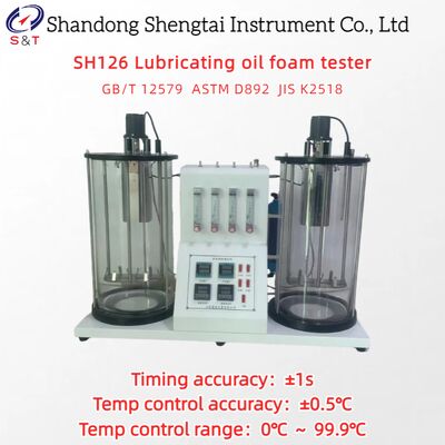 密閉型ギヤオイル泡立ち試験機 0℃ ～ 99.9℃ 流量 16 ～ 160ml/分 タイミング ±1秒 ASTM D892