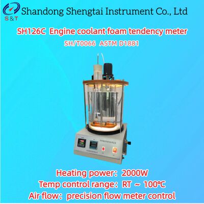 エンジン冷却液泡傾き計 RT ̇ 100°C 自動計時 ASTM D1881