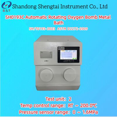 2穴自動回転酸素ボンベテスター 0～1.6MPa RT～200.0℃ ASTM D2272