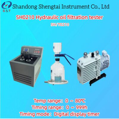 液体オイル過濾試験器 0°C 80°C タイミング 0°C 999h PT100 センサー SH/T 0210