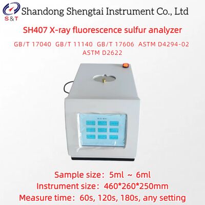 X-Ray Fluorescence Sulfur Analyzer Test 10ppm ～ 5% Sample 5ml ～ 6ml ASTM D2622