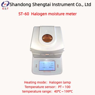 Halogen Moisture Meter Moisture Range 0.00% ～ 100% Oven Drying Mode ST-60