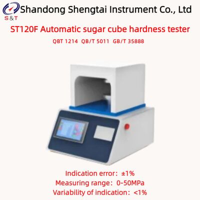 Automatic Sugar Cube Hardness Tester Measure 0 - 50MPa Save 199 Sets Of Date GB/T 35888