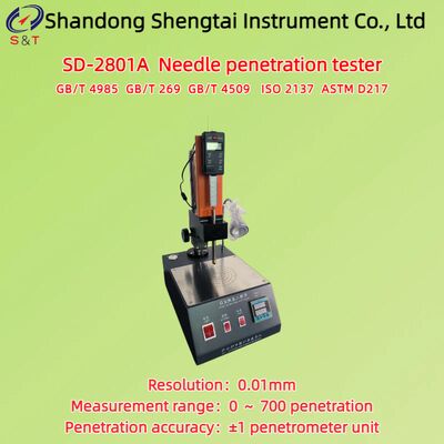Petroleum Asphalt Needle Penetration Measuring Instrument 0 ～ 700 Penetration ASTM D217