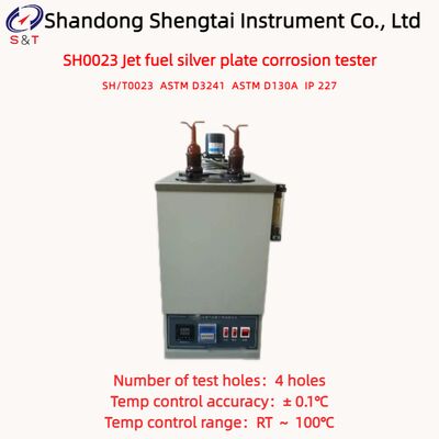 4 Holes Jet Fuel Silver Plate Corrosion Tester RT ～ 100℃ PT100 Sensor ASTM D3241