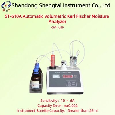 オート・ボリュメトリック・カール・フィッシャー湿度分析器 テスト 30ppm 100% 感度 10 6A ChP 2025